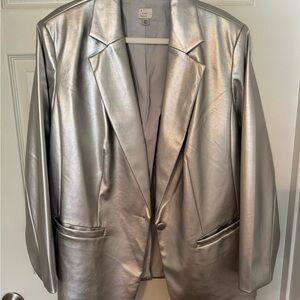 A New Day Silver Blazer Suit Jacket